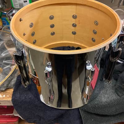 Premier - 12" x 15" Chrome-Over-Wood Marching Snare, 10-lug 1972-1977 image 5