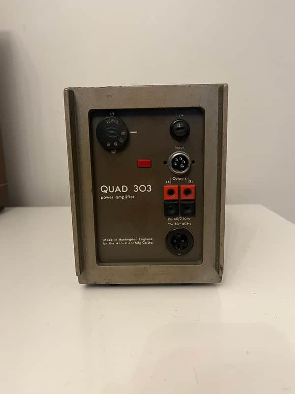 Vintage Quad 303 Power Amplifier & Plug image 1