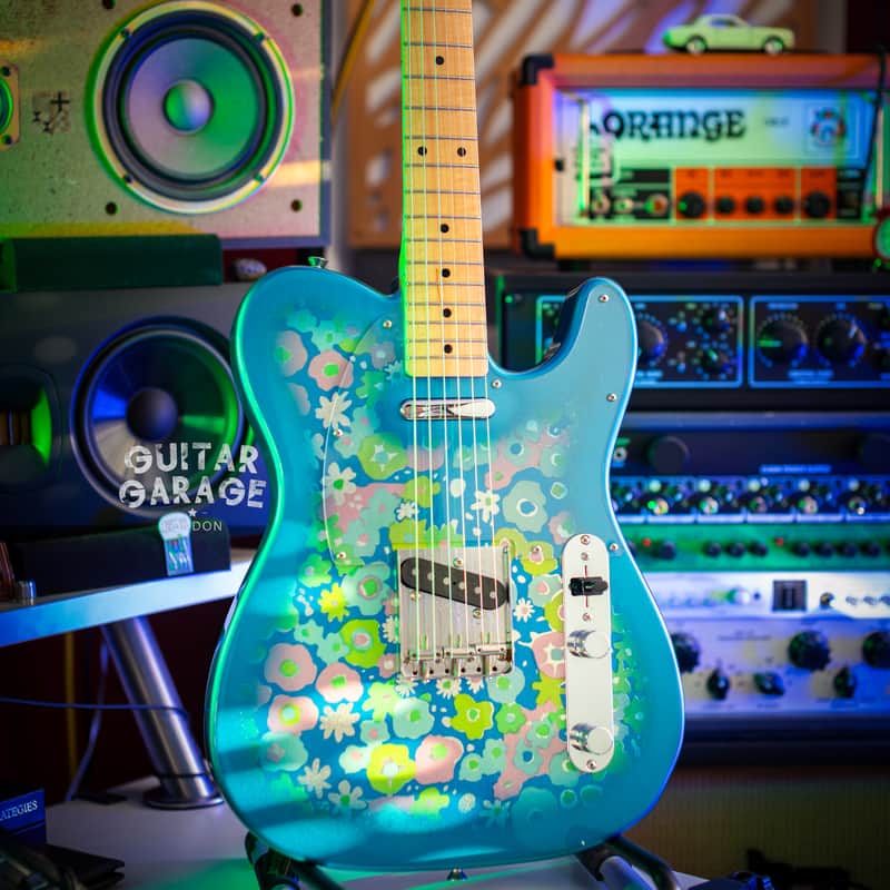 ギター Fender MIJ Limited Telecaster BlueFlower Fender Limited Edition FSR Classic '69 Telecaster MIJ Blue Flower