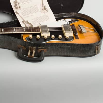 National Model 1104 Town & Country Solid Body Electric Guitar (1958), ser. #X74695, period soft shell case. image 15