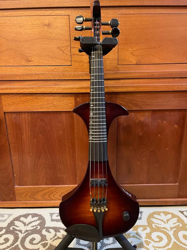 Zeta Strados Modern SV25 FRETTED 5-String Electric Violin 2020 - Tobacco Burst - Roland/Boss GK Compatible image 1