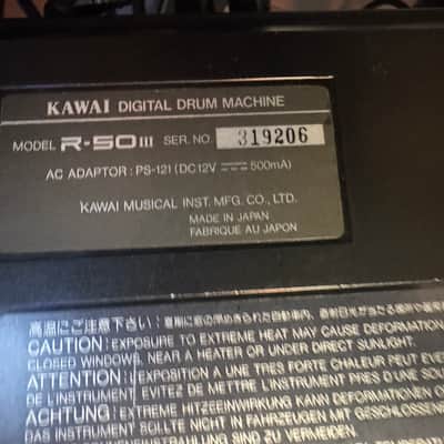 Kawai R-50 lll 1988 - Black (Rare) image 2