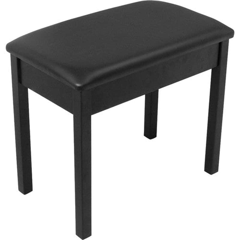 On-Stage KS8902B - Flip-Top Piano Bench with Music Compartment (Black) image 1