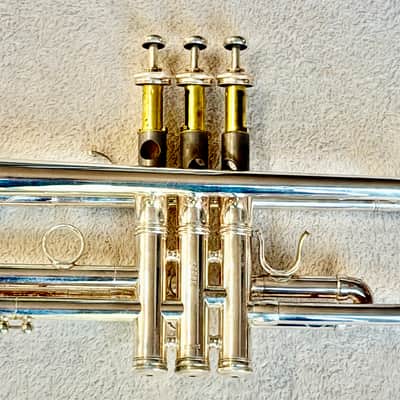 Vintage Los Angeles–made Benge Bd Resno-Tempered Bell 3 Silver Trumpet image 4