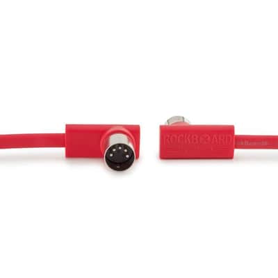 RockBoard FlatPatch MIDI Cable 11.81" (30cm) Red image 2