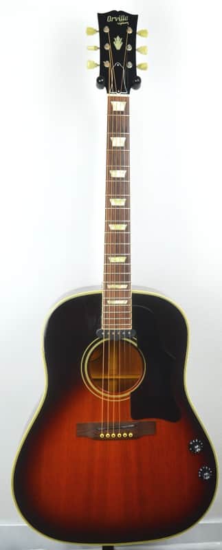 Orville by GIBSON J-160 E 1992 Vintage Sunburst RARE japon | Reverb