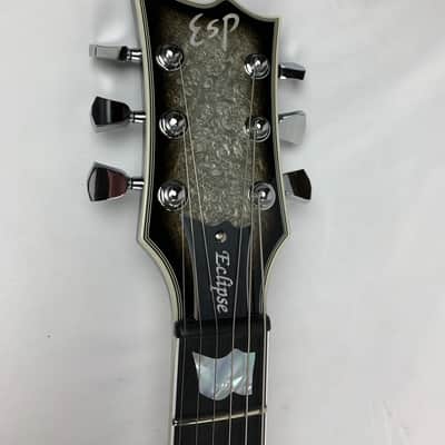 ESP Eclipse Custom Silver Liquid Metal Burst LEFT HANDED Electric Guitar LH + Hard Case MIJ - NEW - IN STOCK image 13