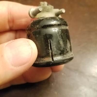 Leslie Amphenol Vintage female Cable jack 4-pin Hammond 1950s - black image 4