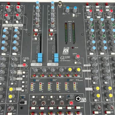 Allen & Heath GL2200-32 4-Group 32-Channel Mixing Console 2000s - Gray image 6