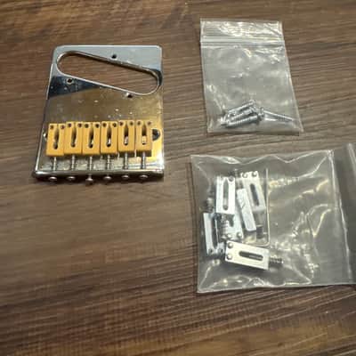 Gotoh GTC201 Telecaster Bridge Chrome with Tusq saddles image 1
