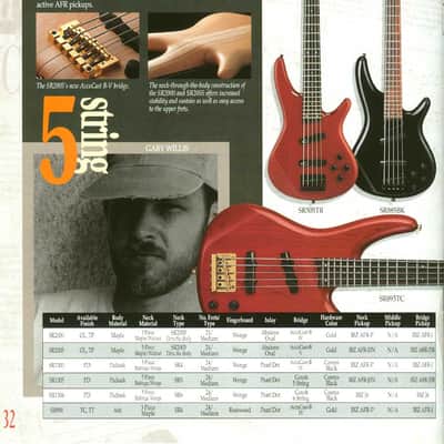 Ibanez Japan 1992 Soundgear SR1306 6-String Bass - Padauk/Wenge/Bubinga (MIJ Fujigen) image 13