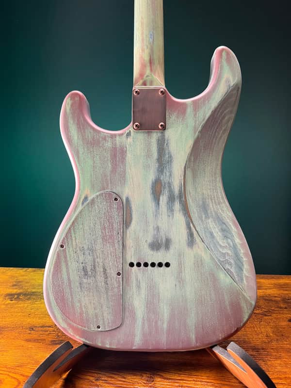 Warmtone Custom Guitars Strat Style Body & Neck W/ Case "Old Winter" Nitro image 1