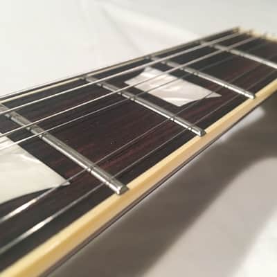 2000 Fuji-Gen Epiphone Japan Les Paul LPS-80 Long Tenon Honey Burst with Gibson Case, Headstock image 8