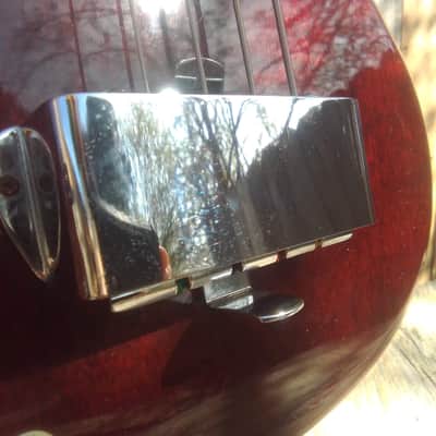 Lefty 1969 Gibson  EB-0 short scale with Factory Double Guards Left Handed image 11