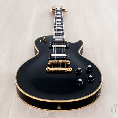 2000s Edwards by ESP E-LP-98LTC Custom Black Beauty, Ebony Nitro Lacquer w/ USA Seymour Duncans, Japan image 10
