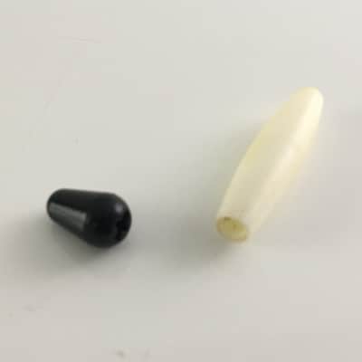Lot of 2 Vintage Style Genuine Fender Tips For Strat Bar + Switch Aged Relic USA image 4