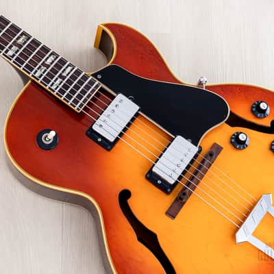 1970 Gibson ES-175 D Vintage Hollowbody Guitar Ice Tea Sunburst, Collector-Grade w/ Pat # T Tops, Case image 8