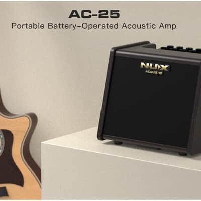 NUX AC-25 25-watt 1 x 6.5-inch Acoustic Guitar Combo Amp image 3