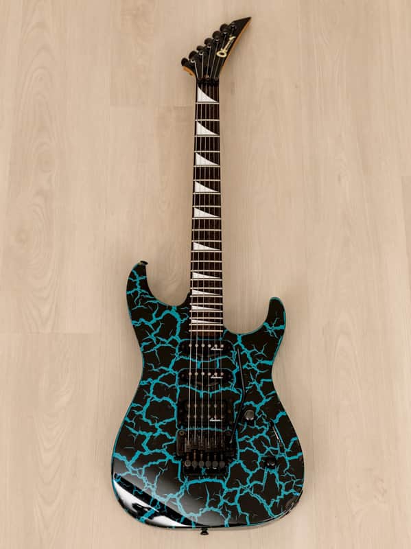 1980s Charvel by Jackson Dinky Custom DK-085-SSH Blue Crackle