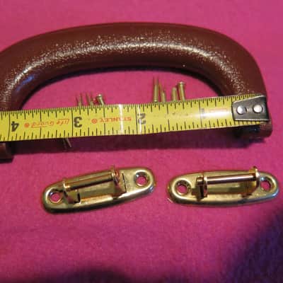 1980's vintage BRUCE OFFSET guitar case Handle for gibson les paul es 335 L5 175 image 6