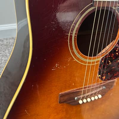 Gibson J-45 Deluxe 1969? Cherry Sunburst image 10