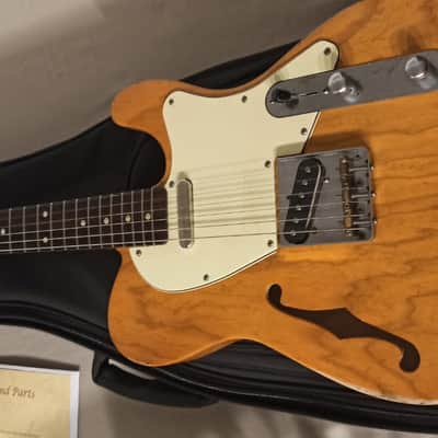 Telecaster Haar Guitar Trad T Thinline  orange antique aged imagen 9