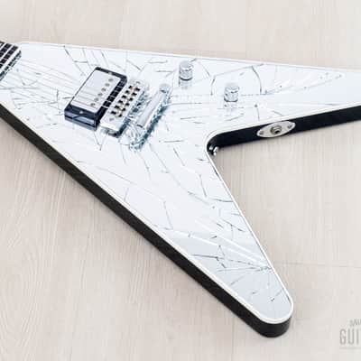 2011 Washburn Custom Shop Limited Edition Paul Stanley PSV 2200 Cracked Mirror Flying V, Near-Mint w/ Case image 9