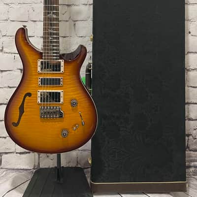 PRS Wood Library Special 22 - Ten Top Semi Hollow 2018 - Tobacco Sunburst - w/OHSC image 11