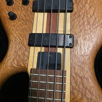 Tobias 5 String Tiger Wood Bass 1994 - Natural with Original Case! image 7