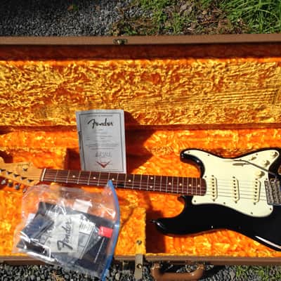 1960 Fender Custom Shop John Cruz Relic Strat Jet Black image 10