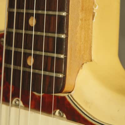 original 1964 Fender JAZZMASTER Olympic White w/matching headstock image 7