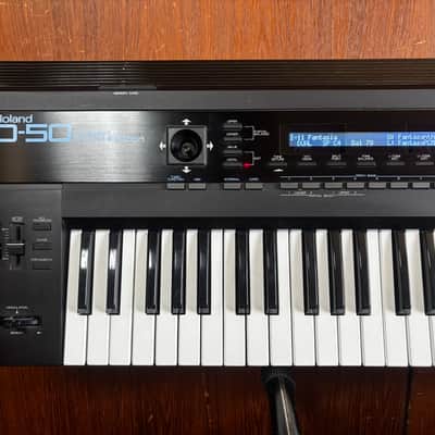 Roland D-50 Linear Synthesizer digital synth New battery & Display w/ case image 2