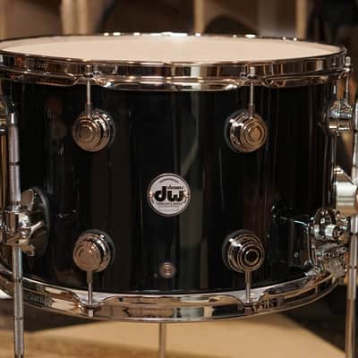 DW 10x16" Collector's Series SNOM Snare Drum/Floor Tom - Piano Black Lacquer image 4