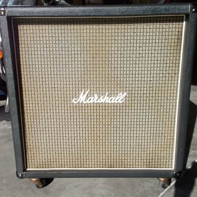 Marshall 1960 B cab 4 x 12 100 watt speaker cabinet Celestion G12M-25 1973 Black image 1
