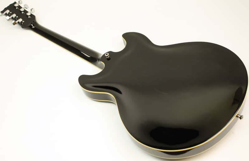 1988 Yamaha SA-1100 Semi-Hollowbody Electric Guitar w/OHSC, Black