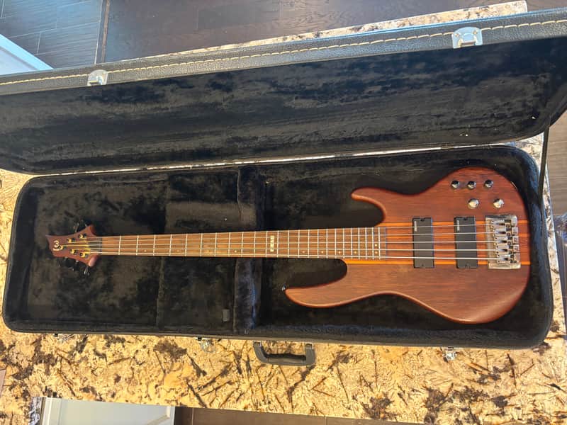 ESP LTD D-5 5-String Bass Guitar 2015 - Natural Satin w/ Hard Case image 1
