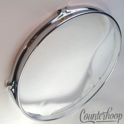 *Gibraltar 10" Tom Drum Rim/Hoop 5-Lug Triple-Flange 2.3mm Chrome image 3