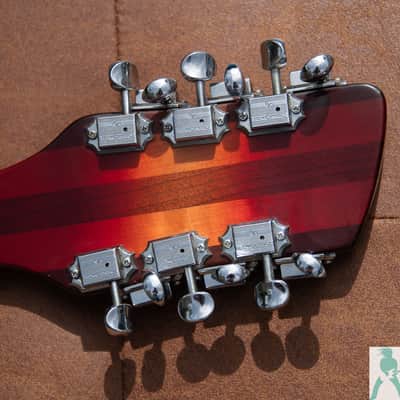 1989 Rickenbacker 360/12 - Fireglo - Set Up as a 6 String - Perfect Frets/Action/Intonation image 5
