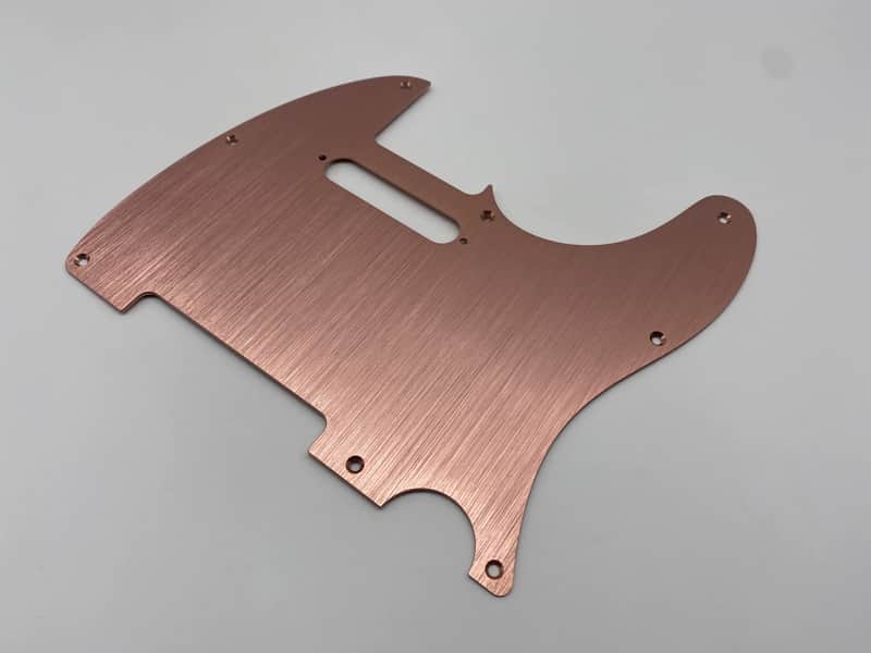 Rose Gold Aluminum Guitar Telecaster Tele Style Pickguard Scratch Plate image 1