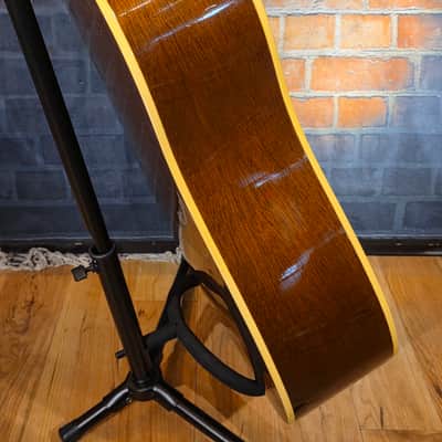 Vintage 1968 Epiphone FT-79 Texan Sunburst w/Original Adjustable Bridge - Over-sprayed Top Only, Changed Bridge & Neck Set image 11