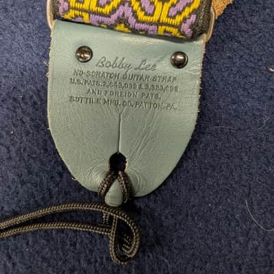 Vintage Bobby Lee "No Scratch" Hootenanny Woven Guitar Strap image 2