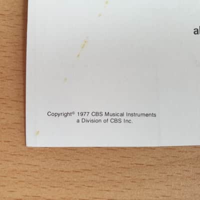 [Vintage] Fender Stratocaster Owner's Manual 1977 (#3) image 3