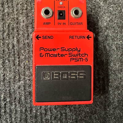 Boss PSM-5 Power Supply & Master Switch (Red Label) 1984 - 1990 - Red image 1