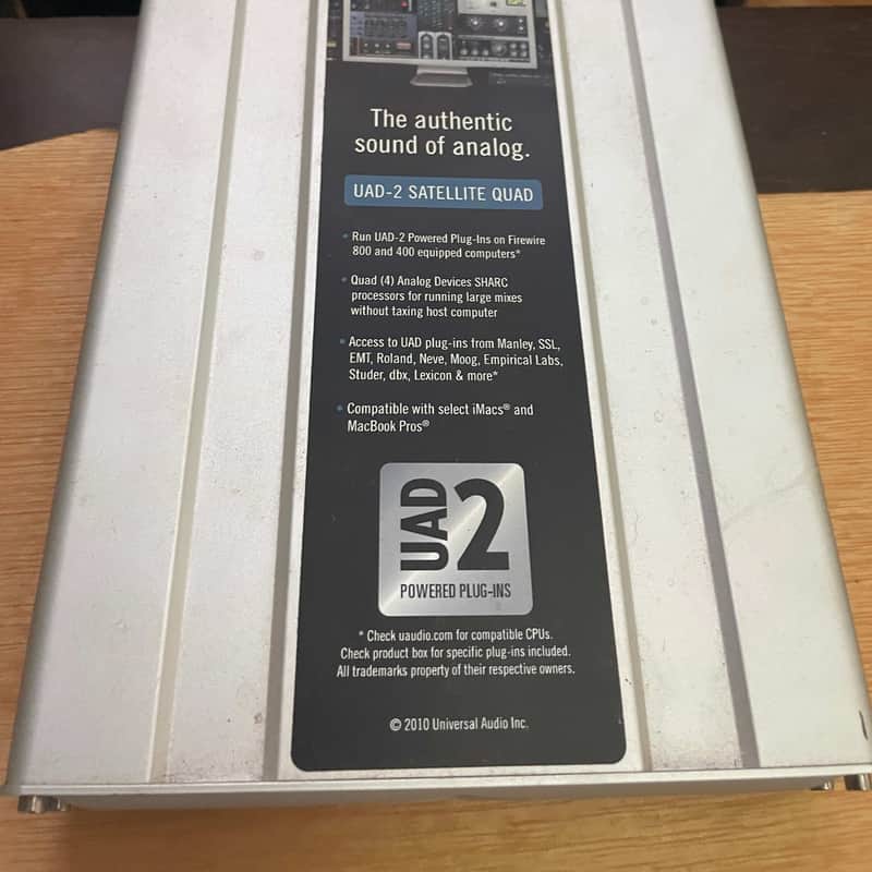 2012 – Present Universal Audio UAD-2 Satellite QUAD Core Firew…