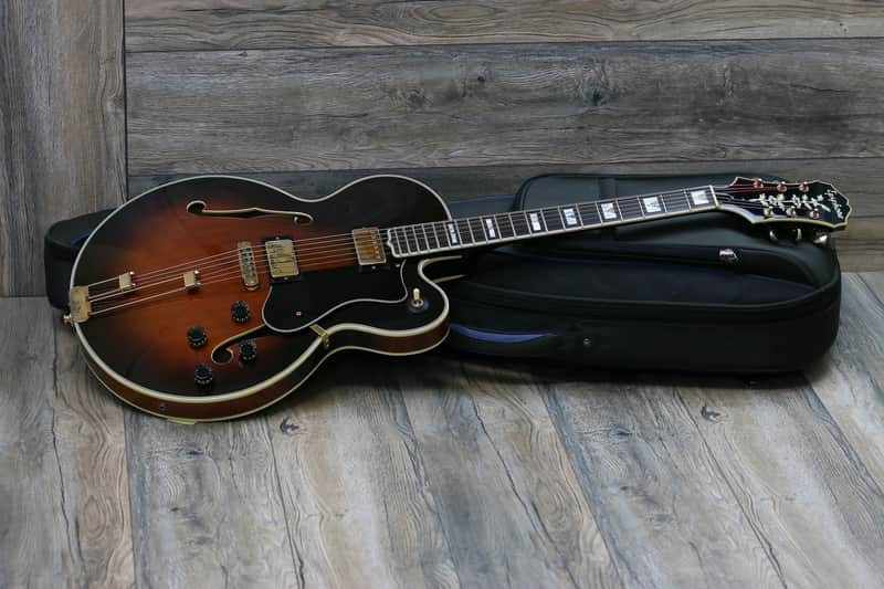 70年代　ariaセミアコ epiphone emperor thinline Super Clean! Epiphone Emperor T Thinline 1982 Vintage Sunburst