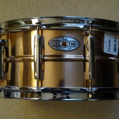 Pearl 6.5x14 Sensitone Phosphor Bronze snare drum image 1