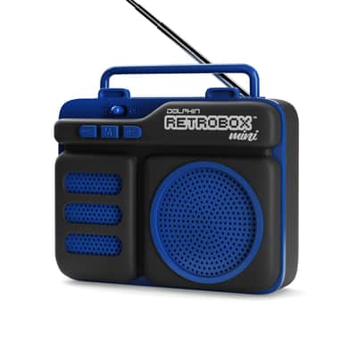 Dolphin RTX-10 Retrobox™ Mini Portable Bluetooth Radio Choose Colors - GREEN image 2