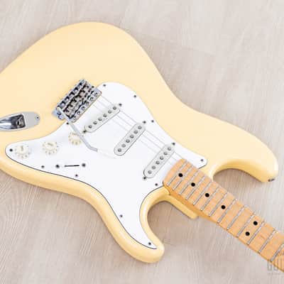 2016 Fender Yngwie Malmsteen Signature Stratocaster Yellow White w/ Seymour Duncan YJM & Tweed Case, Japan MIJ image 10
