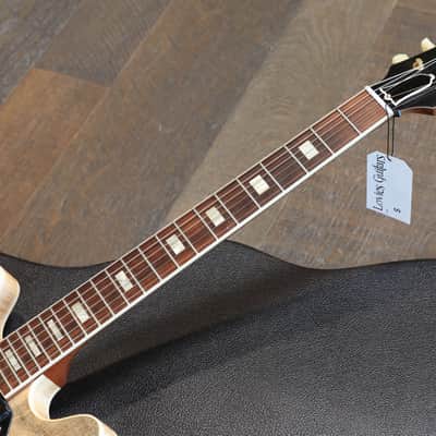 Unplayed! 2023 Gibson Custom Shop 1964 Reissue ES-335 M2M 3x P90 Semi-Hollow Electric Guitar Trans Ebony Black + COA OHSC image 7