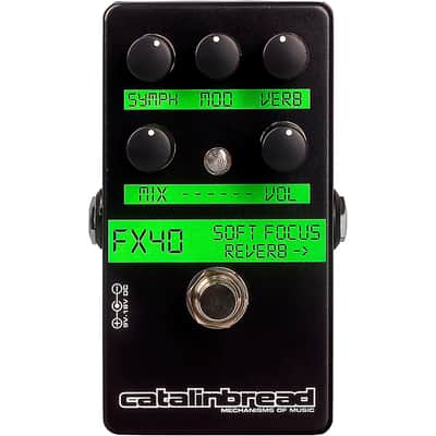 Catalinbread Soft Focus Shoegaze Plate Reverb Effects Pedal Black image 1